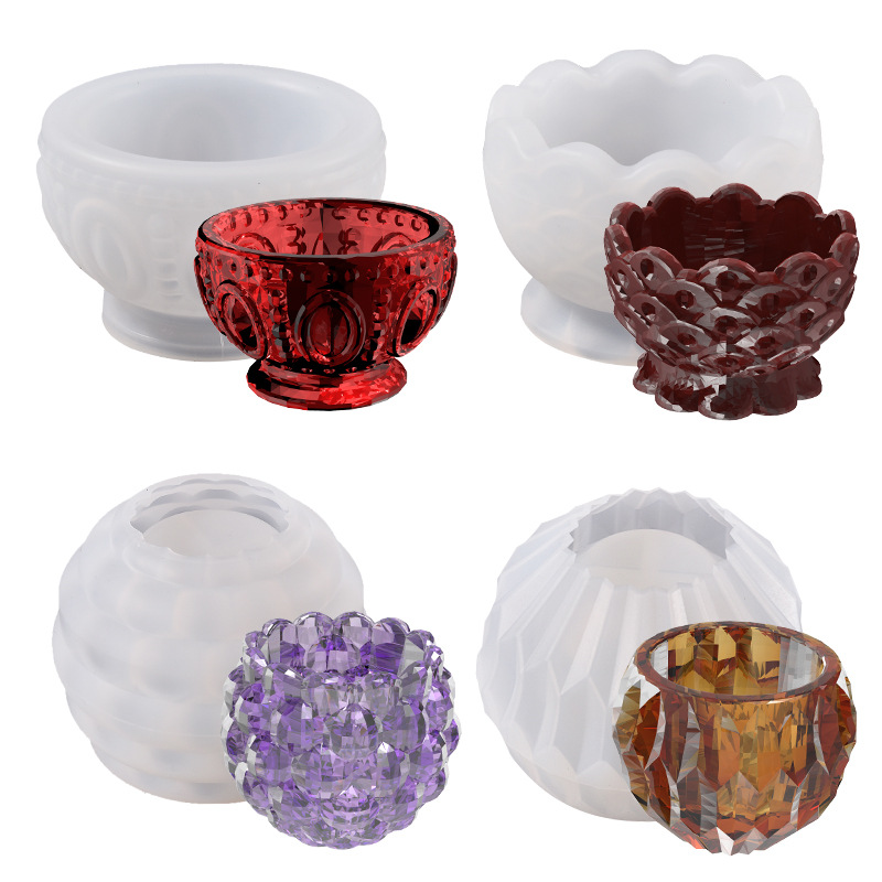 Coaster Mold Round - Boîte de rangement ronde en silicone,