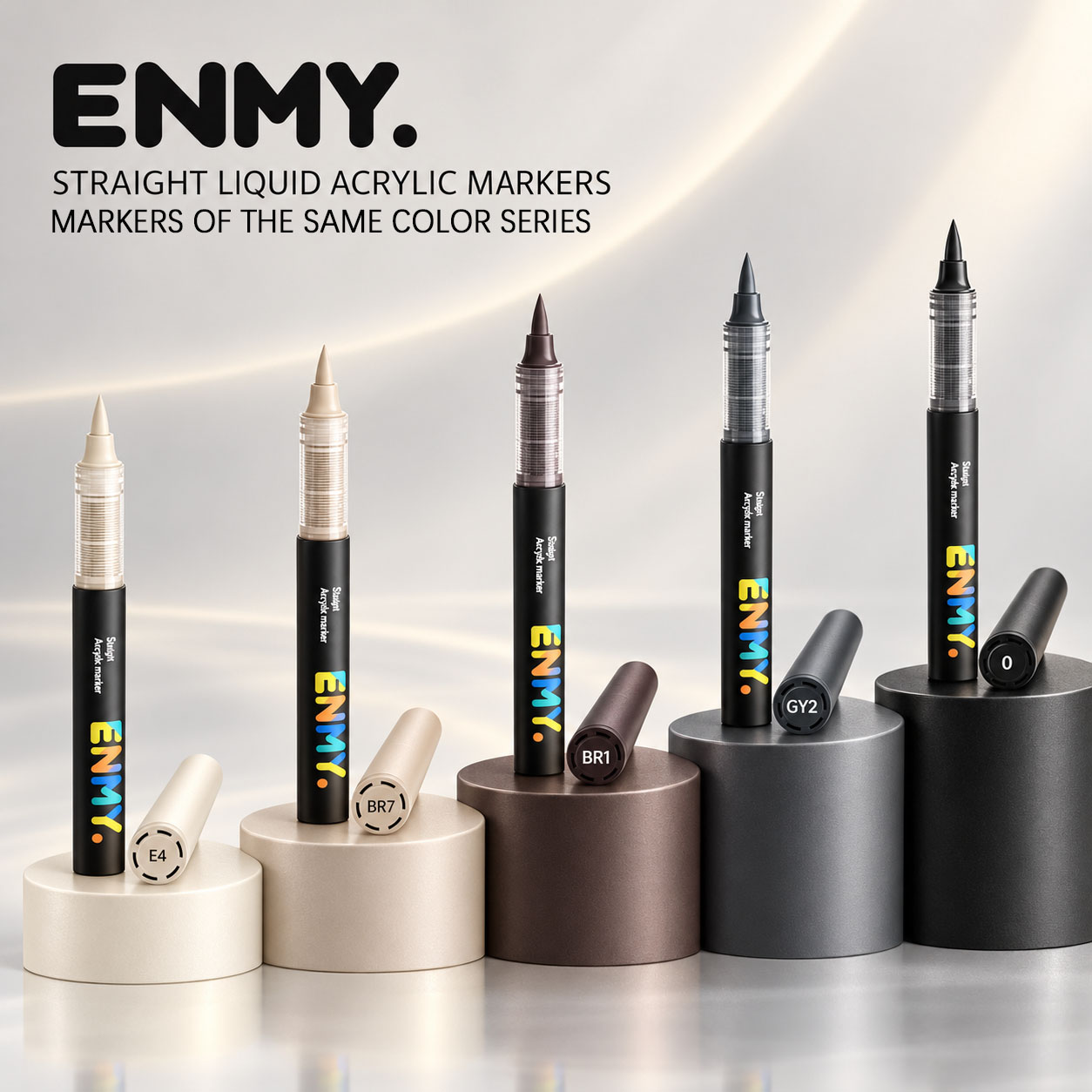 Copic Marker Sketch - ENMY, ensemble de 8 marqueurs acryliques,