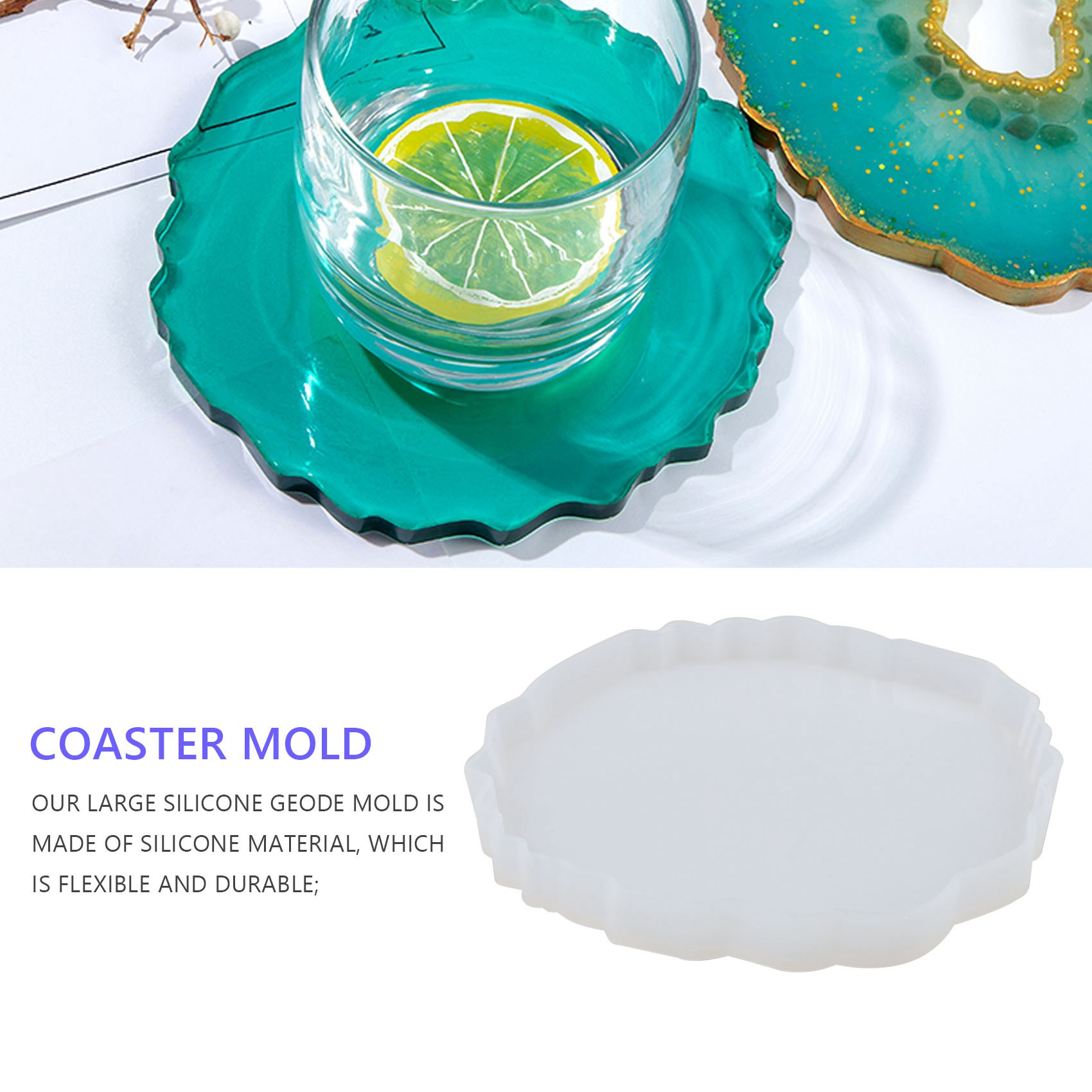 A58Z 6 pièces : moule à sous-v - Geode Mold Silicone avis et prix