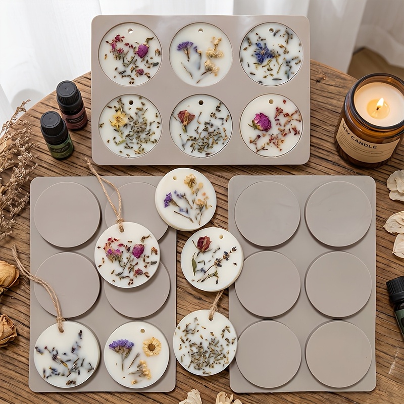 Moule en silicone rond à 6 cav - Resin Craft Ideas avis et prix