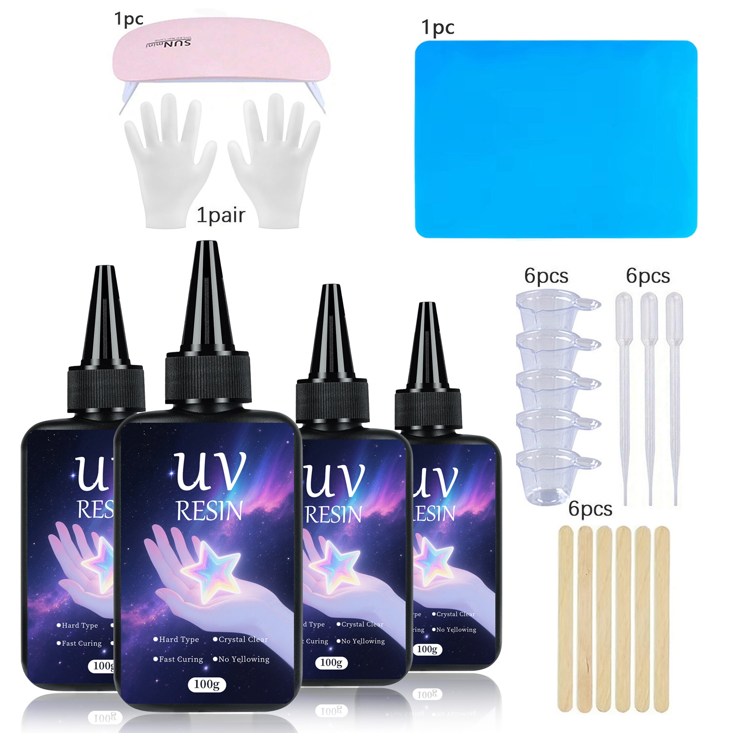 Kit de résine UV avec outils d - Epoxy Uv Resin Kit avis et prix